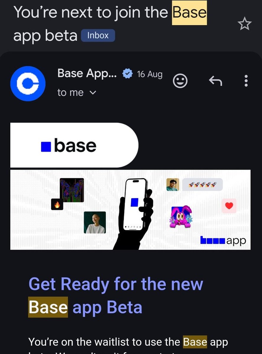 📢 Hey <a href="/jessepollak/">jesse.base.eth</a> and <a href="/0xAneri/">aneri.base.eth</a>

Our community want to join <a href="/baseapp/">Base App</a>

Kindly Share Some Code With Us 

I’ve been with Base since the early testnet days in 2023, and my community has grown alongside it 💙 We’ve believed in the vision from the start and continue to build around