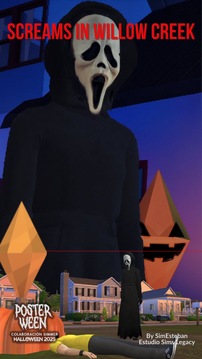 SimEsteban's tweet photo. Saludos queridos Simmers 👋
Les presento mi aporte para la colaboración #PosterWeen2025 🎃 organizada por
@Ozono96 y @TanuskaRouge 

De antemano muchas gracias por darme la oportunidad de participar😊

🎥 Si desean ver el proceso completo aquí 
👉 https://t.co/GIA1MW4F7J https://t.co/ibpGohRLBo