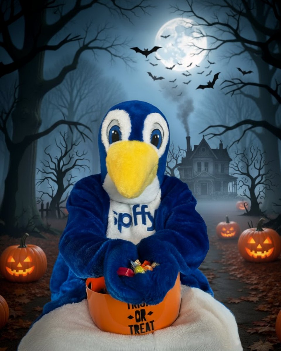 Happy Halloween from Spiffy! 🐧 🎃 🦇

Wishing you a day filled with spooktacular fun and lots of candy!