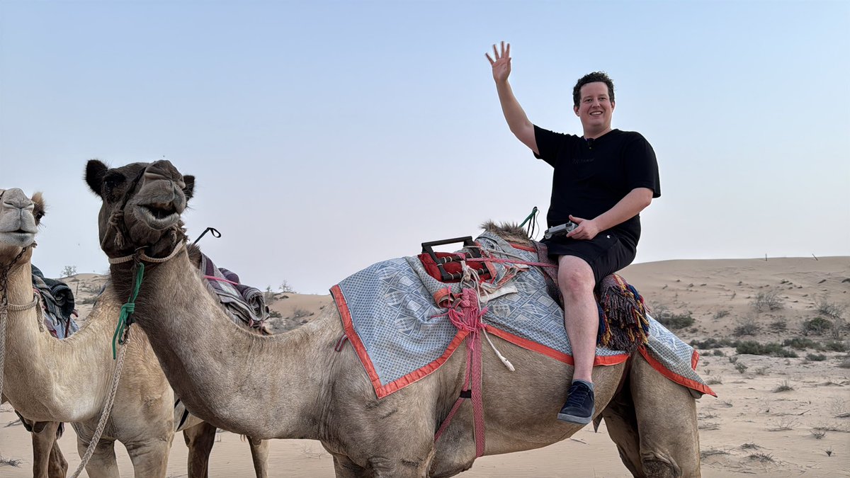 Making a new bitcoin mining video in the Abu Dhabi desert. The dust and heat make uptime here a serious challenge and that’s what this video will be about 🎬

So yes, riding this camel was my work today.

Work on bitcoin.
There is no second best.