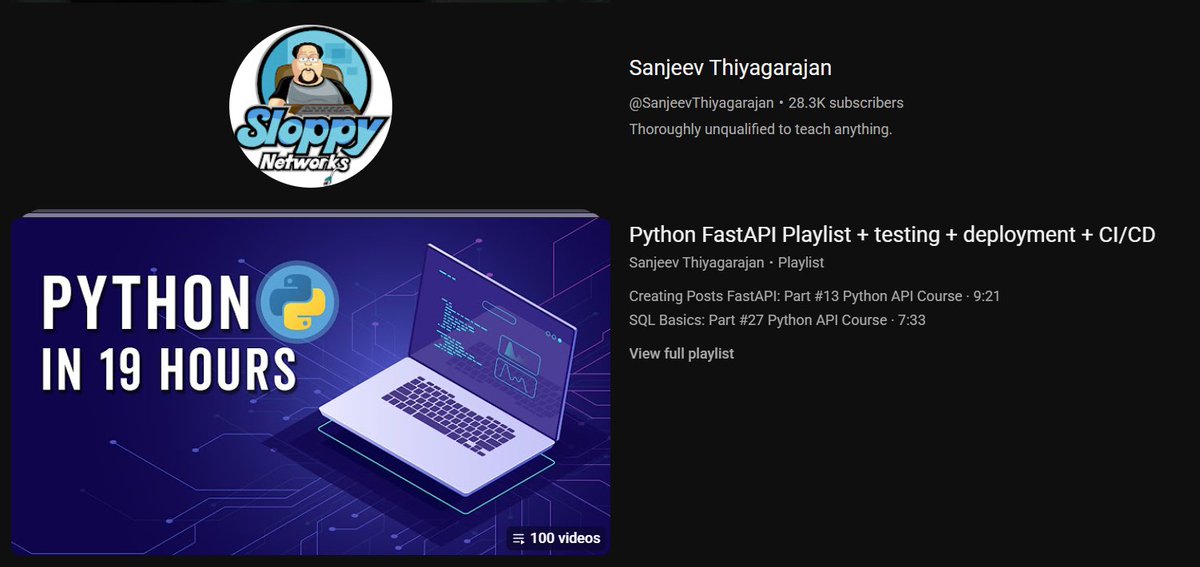 Menace_thakur's tweet image. bro dropped the entire backend developer syllabus in one playlist