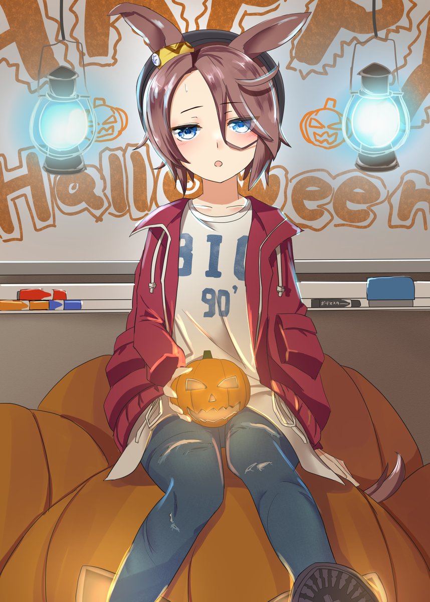 #ウマ娘　#ナリタタイシン
「これでよし……」
「何が？」