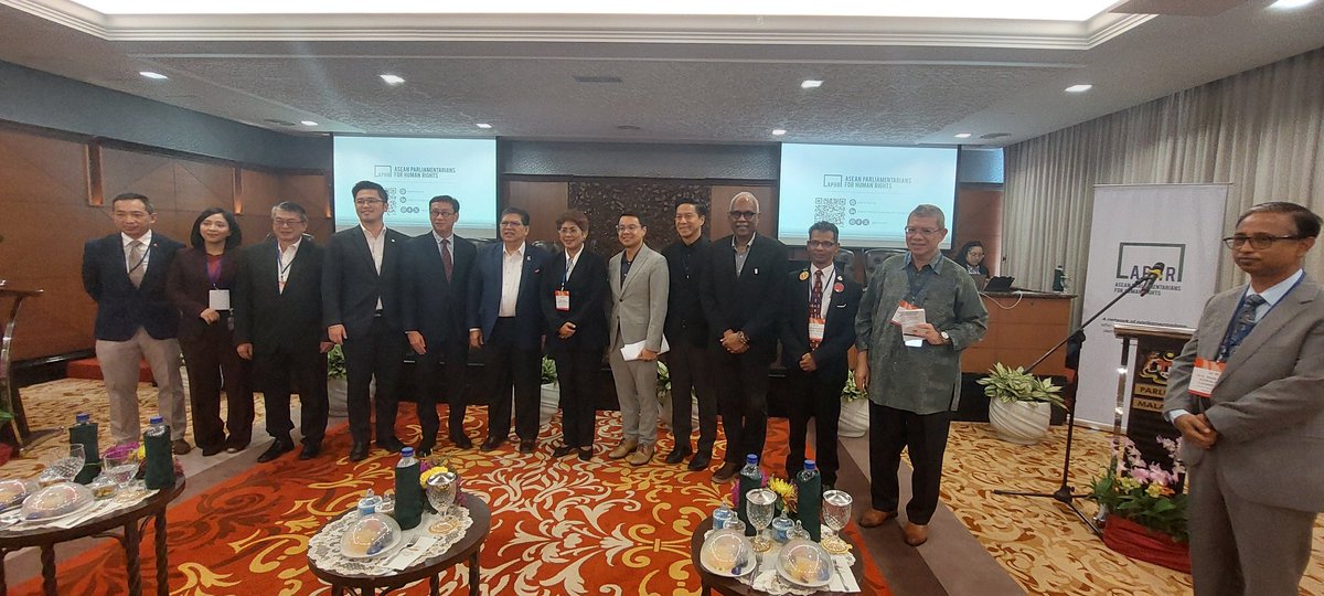 MERHROM, thank <a href="/ASEANMP/">APHR</a> &amp; <a href="/MYParlimen/">Parlimen Malaysia</a> Malaysia, for organizing the Conference on Myanmar's democratization at Malaysia Parliament on 31 Oct 2025.We urge China, Russia,India,&amp; ASEAN member states to boycott Myanmar illegitimate election.We urge to increase arm embargo for Myanmar.