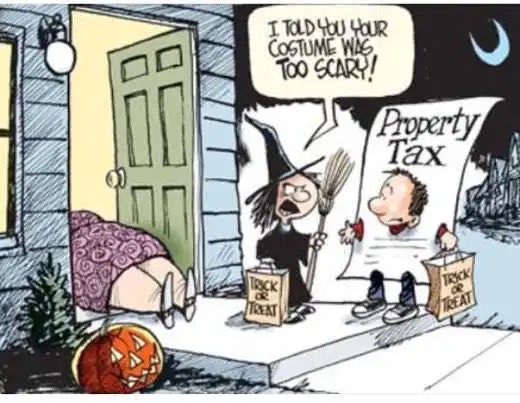 Who can relate?
We just got our tax bill and it is absolutely TERRIFYING! 🧟🕷️🕸️
<a href="/wilcotxgov/">Williamson County</a> <a href="/roundrock/">City of Round Rock</a> <a href="/RoundRockISD/">Round Rock ISD</a> 
<a href="/brianeharrison/">Brian Harrison</a> <a href="/DavidLowe4Texas/">State Representative David Lowe</a> <a href="/CACRClub/">Capital Area Conservative Republican Club</a> <a href="/GAWTP/">Grassroots America</a> <a href="/drbone4tx/">Dr. Mary Bone</a> #txlege