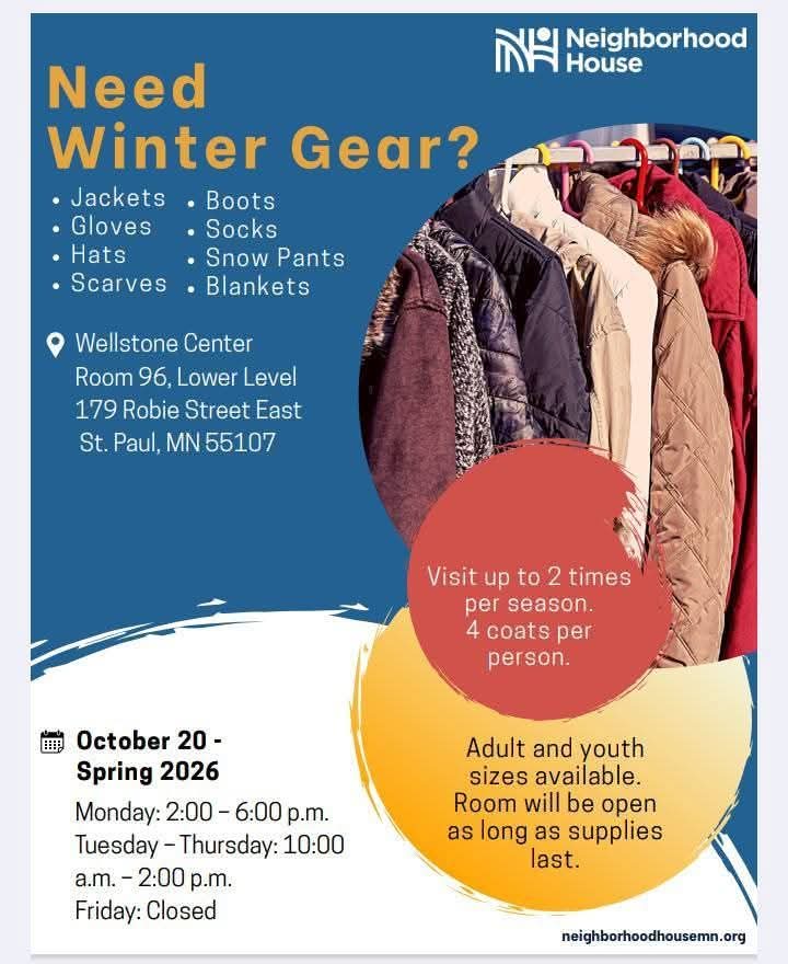 Winter Season is almost here! In need of Winter Gear? Please see information below. #SupportingCommunities #ConnectingFamilies #MinnesotaCommunityCare #Healthcareforall