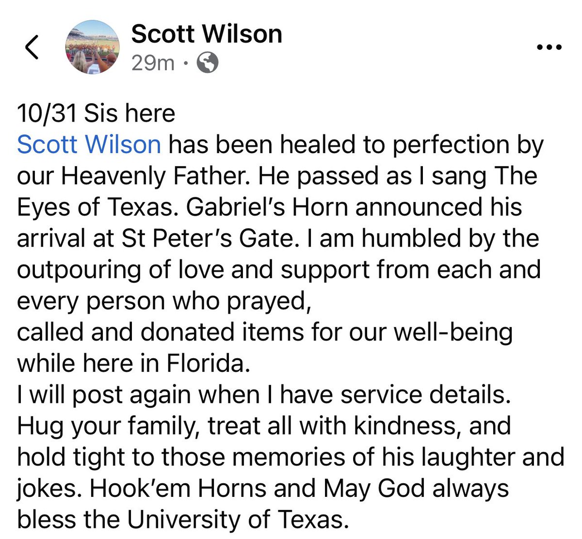 Prayers up for Scott and his Family

💔🤘🏻