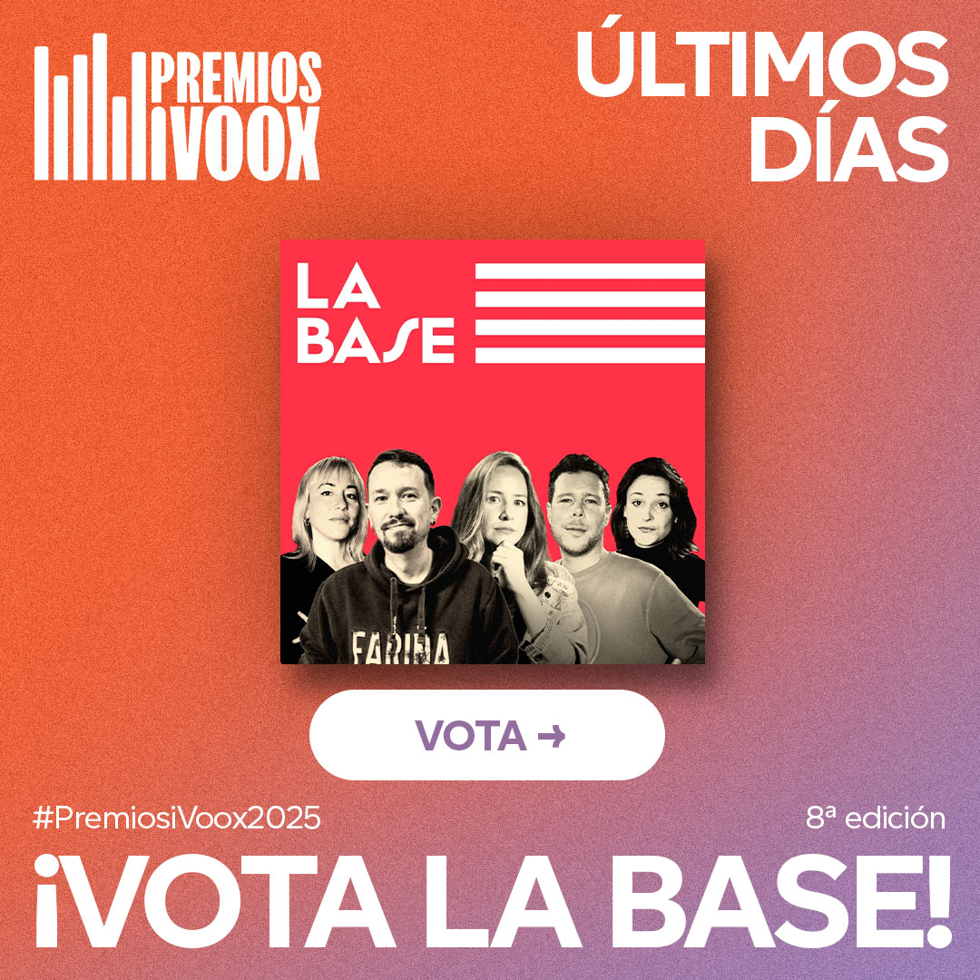 LaBase_TV's tweet photo. 🔴 La Base ha sido nominada en los Premios iVoox 2025 y tenéis hasta el domingo para votar 📲

➡️ Podéis participar aquí: https://t.co/mbuIBQG0w8 https://t.co/FJPl36xszV