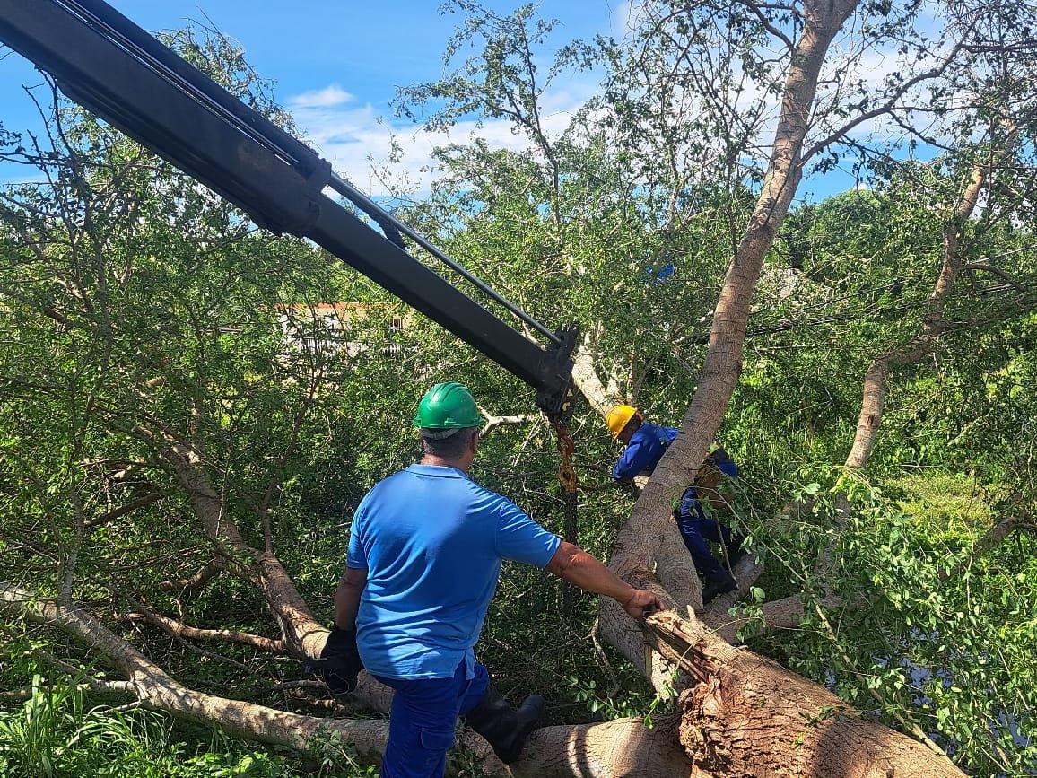 💙📡Los comunicadores de #Holguín trabajan en el restablecimiento de la red de telecomunicaciones. #EtecsaConCuba.