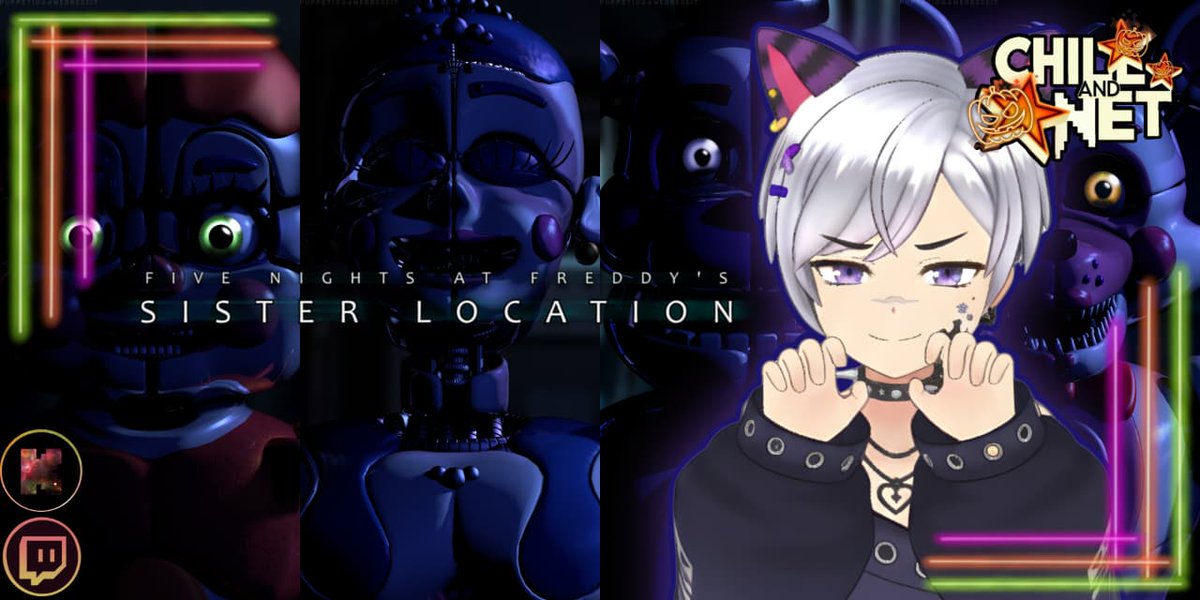 🕛👁️ A las 00:00 (ARG) comienza el horror

Las luces del NightShift se apagan y solo queda el frío eco de los animatrónicos 😱🔧

Esta noche jugaré Five Nights at Freddy’s: Sister Location en un bloque oscuro de CHILL AND NET 👻💜

Solo en #Twitch y #Kick. 
Ven si te atrevés 😈🕷️