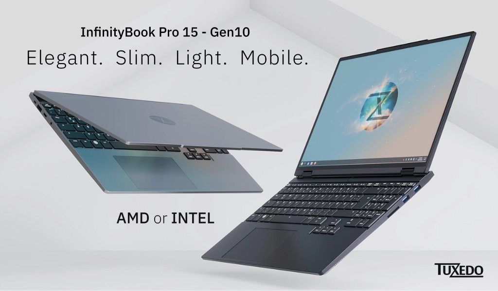 TUXEDOComputers's tweet image. ✨TUXEDO InfinityBook Pro 15 - Gen10✨

It combines:
-great processing speed &amp;amp; a 15.3-inch screen 
-outstanding mobility factor
-an extremely thin &amp;amp; very light all-aluminum body 
-a 99 Wh battery
-flexible USB-C charging

tuxedocomputers.com/index.php?modu…

#tuxedo #linux #intel #amd
