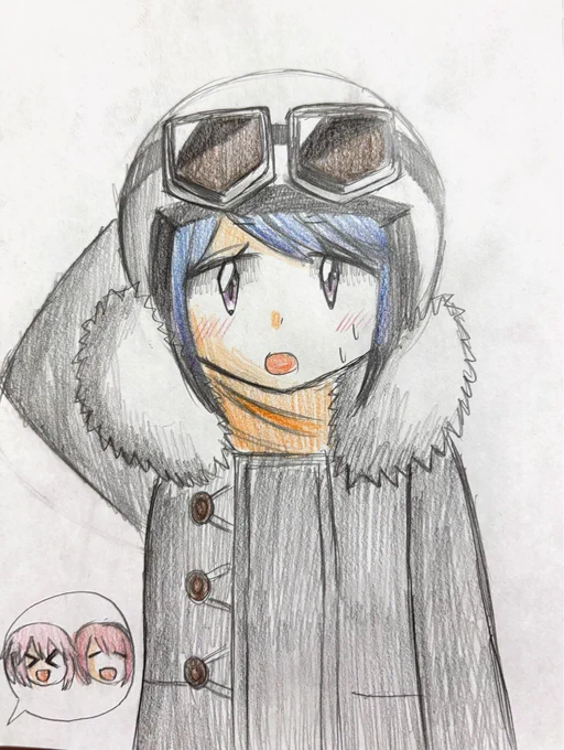 地味ハロウィン アヤちゃんのコスプレをしたリンちゃん #ゆるキャン #志摩リン