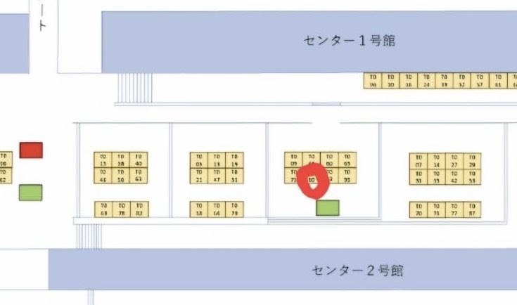 Q_u_medBBC's tweet photo. 11/1.2日に伊都キャンパスで開催される九大祭で、九州大学医学部バスケットボール部はたい焼きを販売します。
味はあんこ(粒あん、こしあん)とカスタードです。
お時間あればぜひお越しください！
お待ちしています(*.ˬ.)"
場所は、下の写真の〇をつけているところで、TO80です！ https://t.co/zQeCAOzPgx