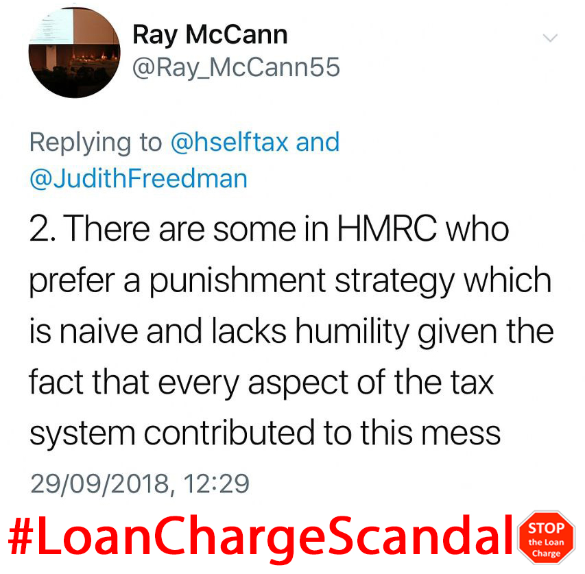 <a href="/itcontracting/">ContractorUK</a> The #LoanChargeReview terms of reference were a betrayal of the #LoanCHargeScandal victims

The new review ignores:

- HMRC failures
- S684 notices (HMRC are still chasing 15 year + pre loan charge cases)
- APNs
- 275k current users of schemes after the loan charge was introduced