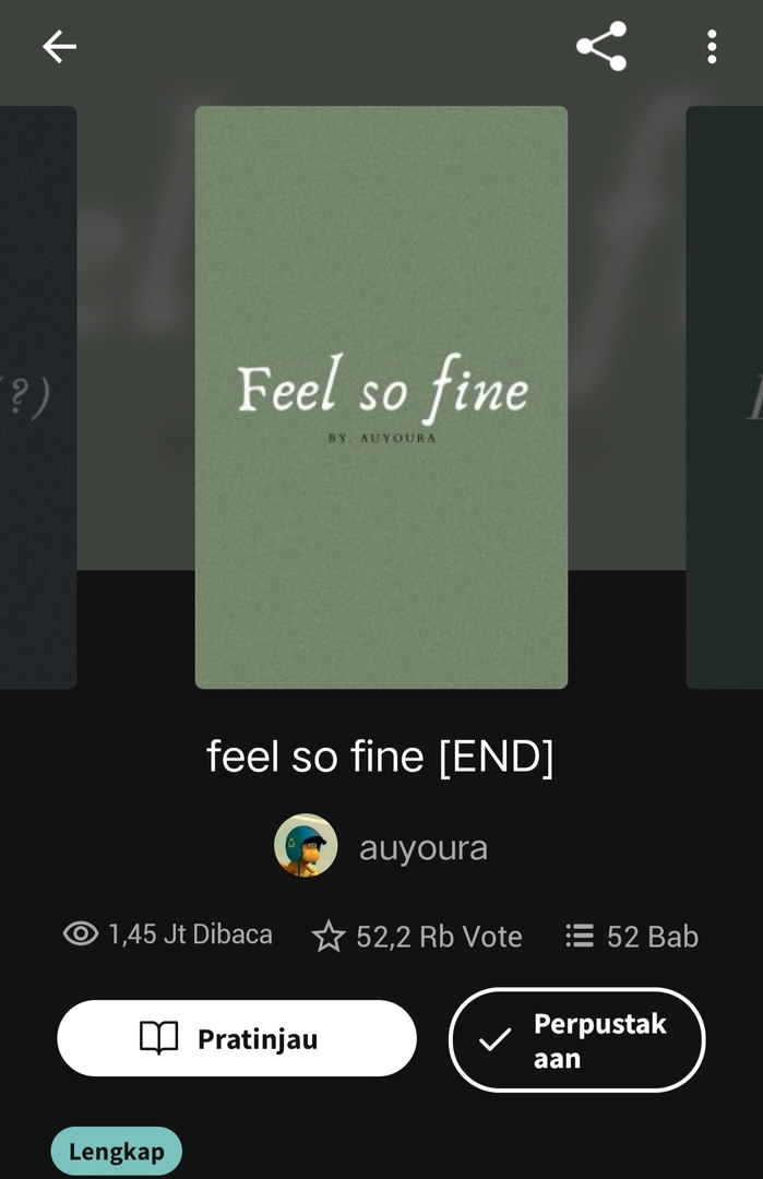 Yang mau baca cerita /wp/ tentang cinta sendirian mari merapat, yang mau sedih-sedihan jg merapat. 

Blurb, "Nara yang menyukai Arjuna 2 tahun lamanya kini harus menghapuskan perasaan, lantaran sang sahabat telah menjalin kisah dengan pria yang ia sukai itu. "