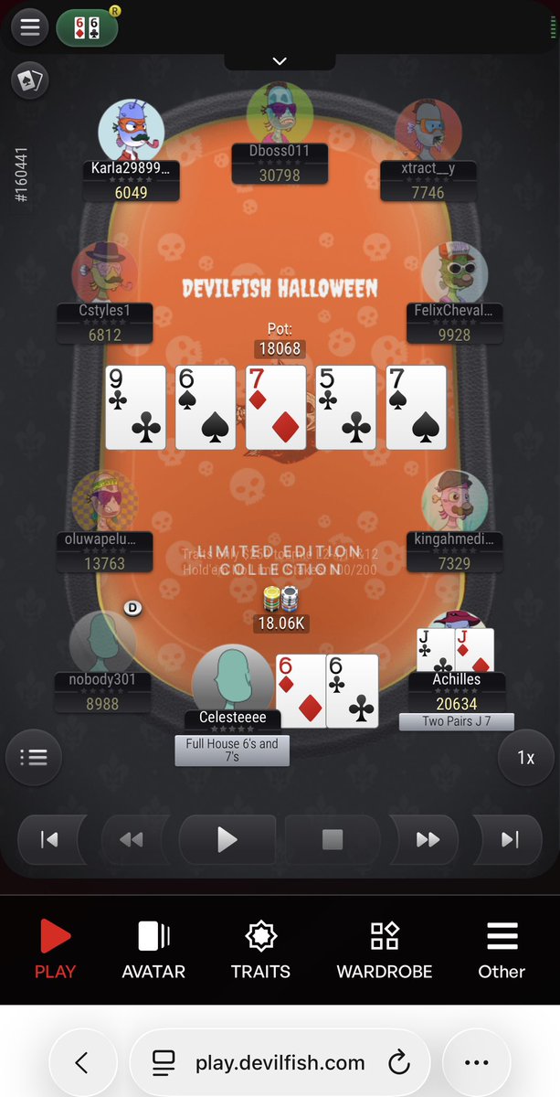 Chi_c_hoc's tweet photo. Sweeeep🤪🤭 #poker #DevilfishPoker #goodhand @DevilfishPoker_ @DevilfishF2P https://t.co/4T40zhkcdG