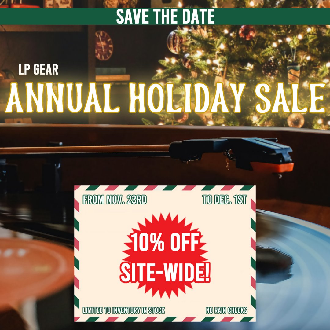 LP_Gear's tweet photo. ❗️ Save the date...&amp; some 💲!! #annualsale #blackfriday #cybermonday #christmassale #turntables #turntablespareparts #lpgear https://t.co/YXQ45qUXVn