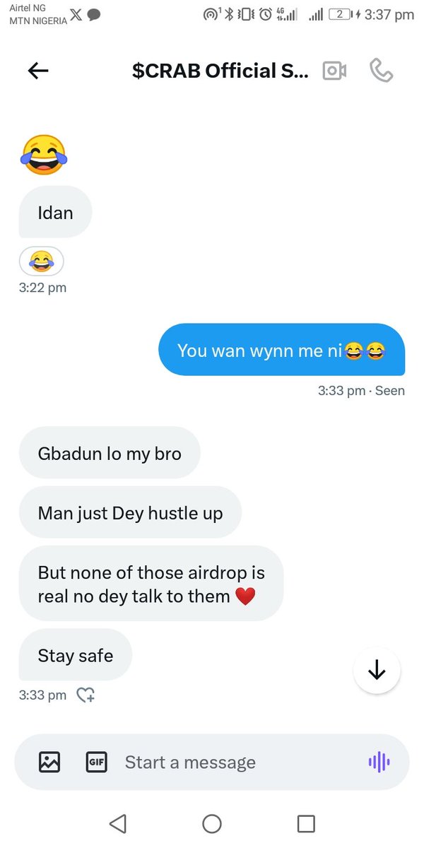 At this point in this web3 space you have to be extra careful with your interactions.

Omo ehh😂

I have good experience with scammers