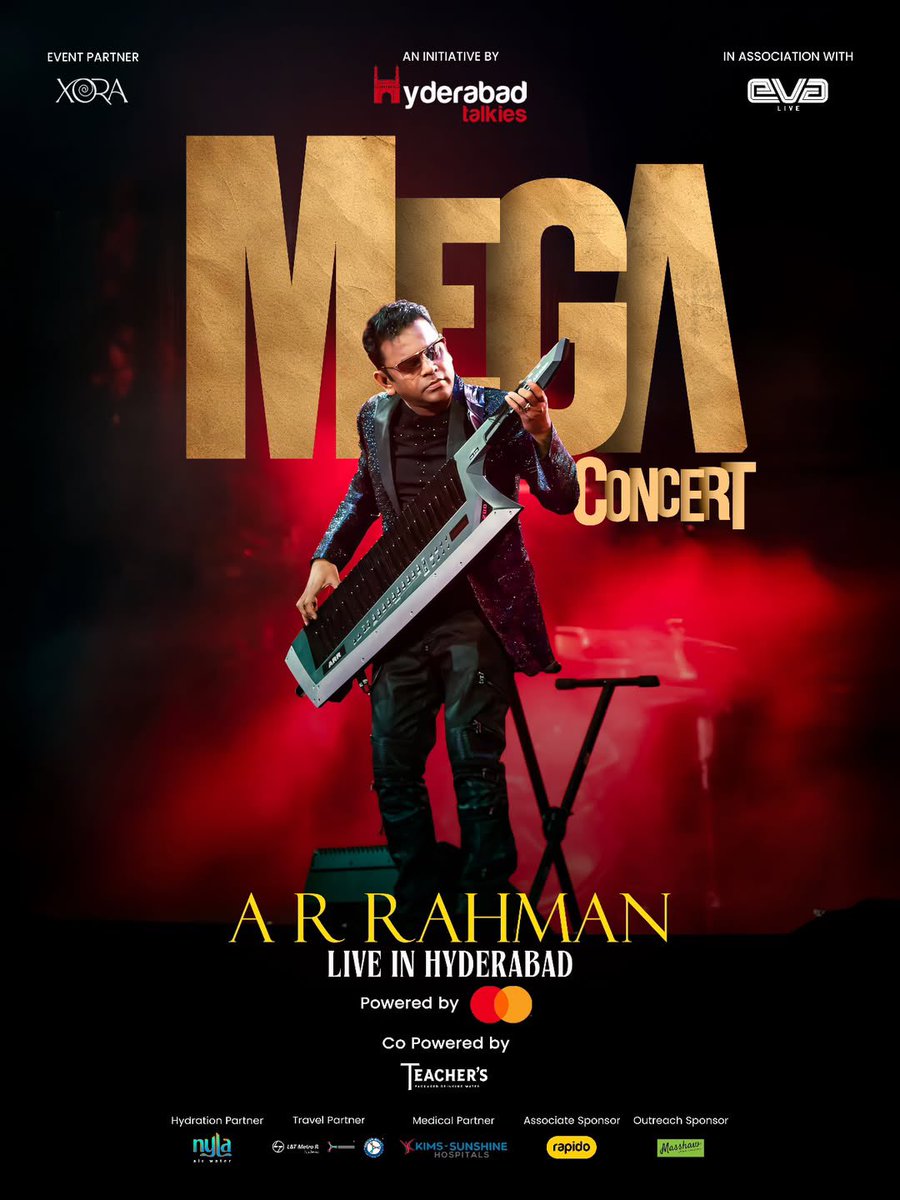 Hyderabad is all excited to welcome the Mozart of Madras ❤‍🔥

<a href="/arrahman/">A.R.Rahman</a>'s #MegaConcert on November 8th will be delight for all music lovers 🎼

A special surprise awaits there ❤‍🔥

#Peddi