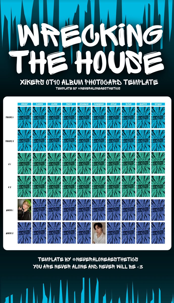 neveraloneaesth's tweet image. Xikers Wrecking The House Photocard Template OT10 Album Photocards

DM ME your pulls! 📸

THE FIRST UPDATES HAVE BEGUN!! 🥳
No updates to the pocas or the keyring cause I don’t think those have been shipped yet lol

#xikers #xikerstemplate #minjae #junghoon #photocardtemplate