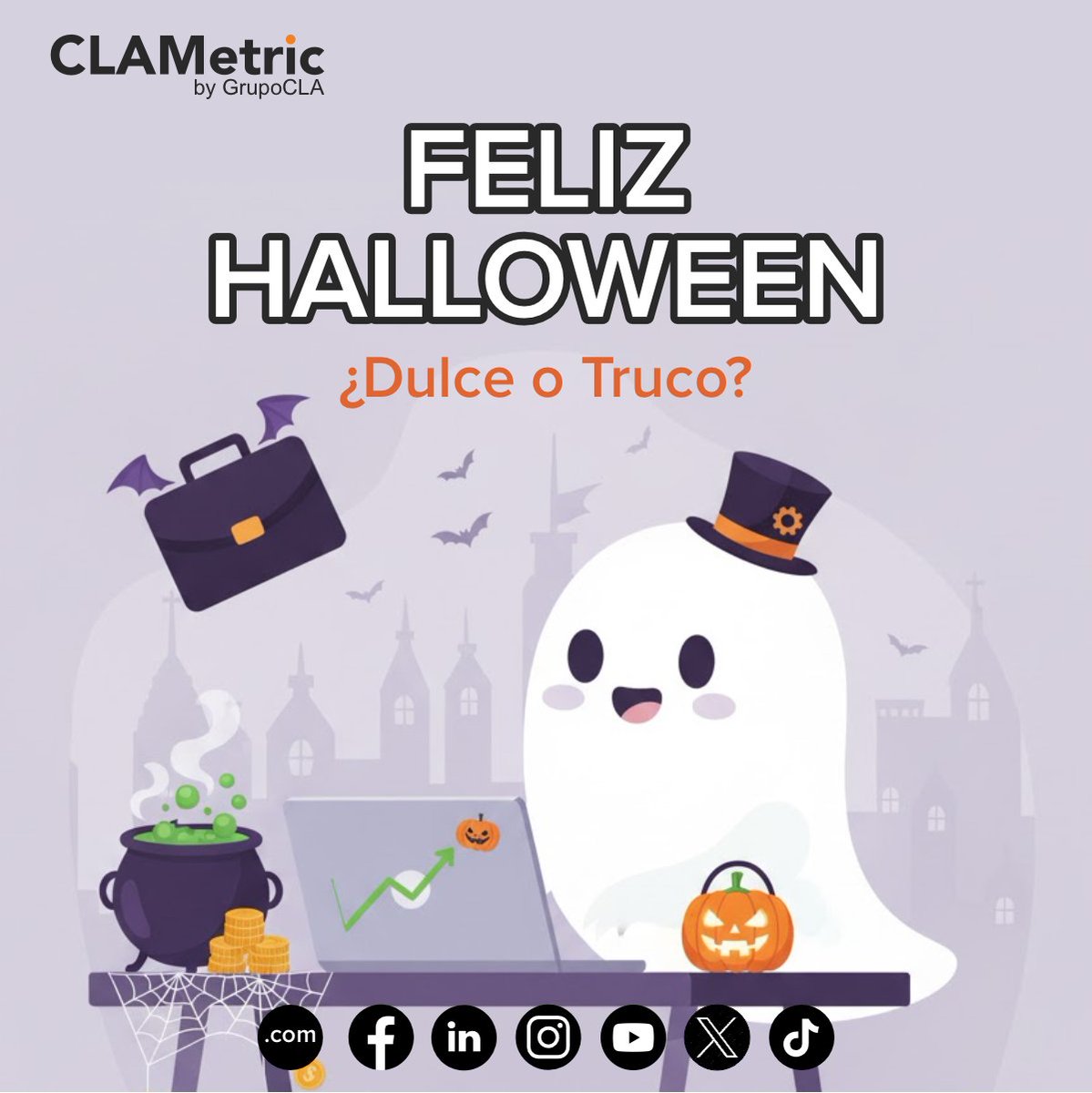 GrupoCLA's tweet photo. ¡Feliz Noche de Brujas! 👻🎃
#Halloween #dulceOtruco #GrupoCLA https://t.co/dfBCWkEuch