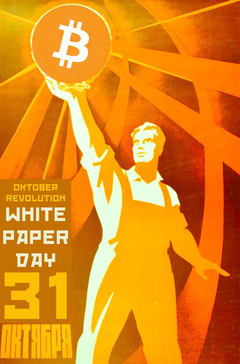 Happy Bitcoin White Paper Day!

Today marks 17 years since Satoshi released the blue print for Bitcoin. A breakthrough in monetary technology that protects its adopters from being stealth taxed by the inflationary fiat of the Central Bankers.

Thank you Satoshi.