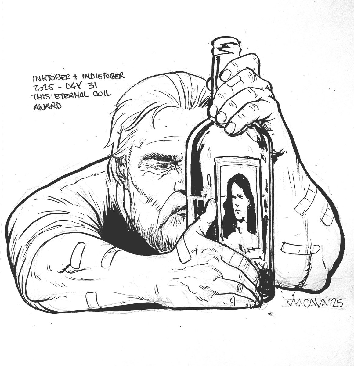 #inktober2025 #Indietober2025  
Day 31 #ThisEternalCoil + Award