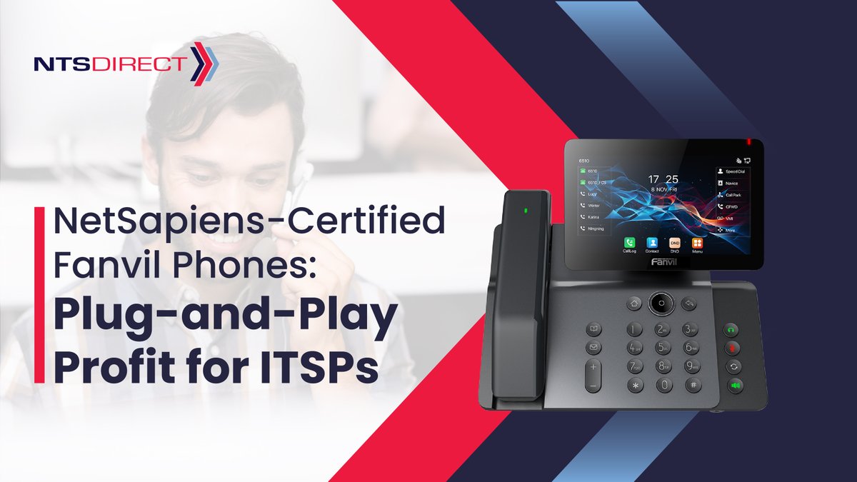 NetSapiens-certified <a href="/FanvilOfficial/">Fanvil</a> V &amp; H Series phones make deployments simple. Zero-touch setup, proven firmware, fewer truck rolls, scalable installs, and optional branding through #NTSDirect. Smooth operations so your team can focus on growth.

🔗shop.ntsdirect.com/category/633/N…