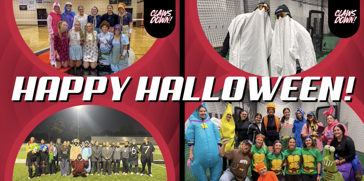 𝐇𝐚𝐩𝐩𝐲 𝐇𝐚𝐥𝐥𝐨𝐰𝐞𝐞𝐧! 🎃👻

Our volleyball, women’s soccer and softball teams all have been celebrating today’s holiday at their practices this week!

Have a fantastic and safe day, Hawks!

#ClawsDown | 🔴⚫️⚪️