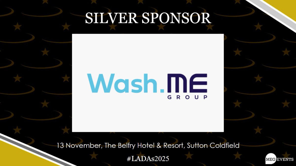 Laundry_Today's tweet photo. The Laundry And Drycleaning Awards is almost upon us! #LADAs2025🏆
🤝 A big thank you to the support of Silver Sponsor: Wash. Me @RevLaundryUK https://t.co/NqDjShosqY