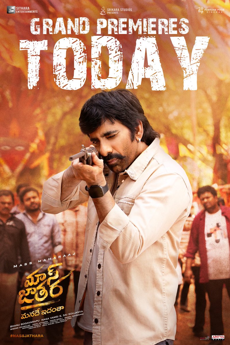 gopichandaslam's tweet image. Wishing @RaviTeja_offl garu @sreeleela14 garu @BhanuBogavarapu garu @vamsi84 garu and the entire team of #MassJathara a huge blockbuster success 💥💥💥

#MassJatharaOnOct31st