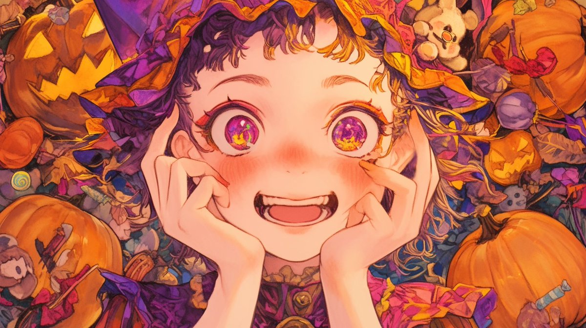 graphics_ai's tweet image. ハッピーハロウィーン🎃
やば、すぎるとこだった💦

#HappyHalloween 
#AIart