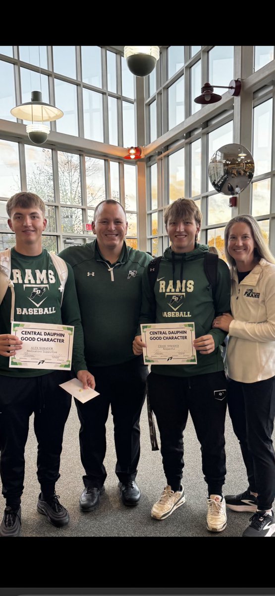 Congratulations to <a href="/AJShrader27/">Alex Shrader</a> and <a href="/chaseshrader13/">Chase Shrader</a> on being recognized at the good character breakfast! Way to represent, we are proud of you! #pickitup