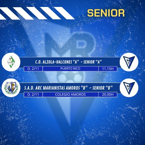 CFMadridRio's tweet photo. 📣 ¡Semana de Fútbol! ⚽💥 Prepárate para vivir toda la emoción de los partidos de esta semana 🗓️🙌
🏟️ Ven a apoyar a tu equipo y disfruta del mejor ambiente 💪🎉 💙❤️ No te lo pierdas, ¡cada gol cuenta! https://t.co/Pev7ShlVoq