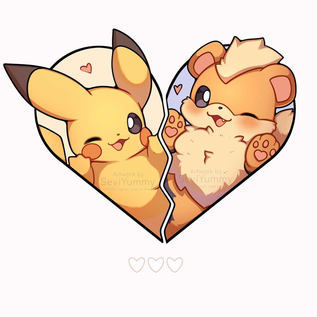 Pikachu &amp; Growlithe