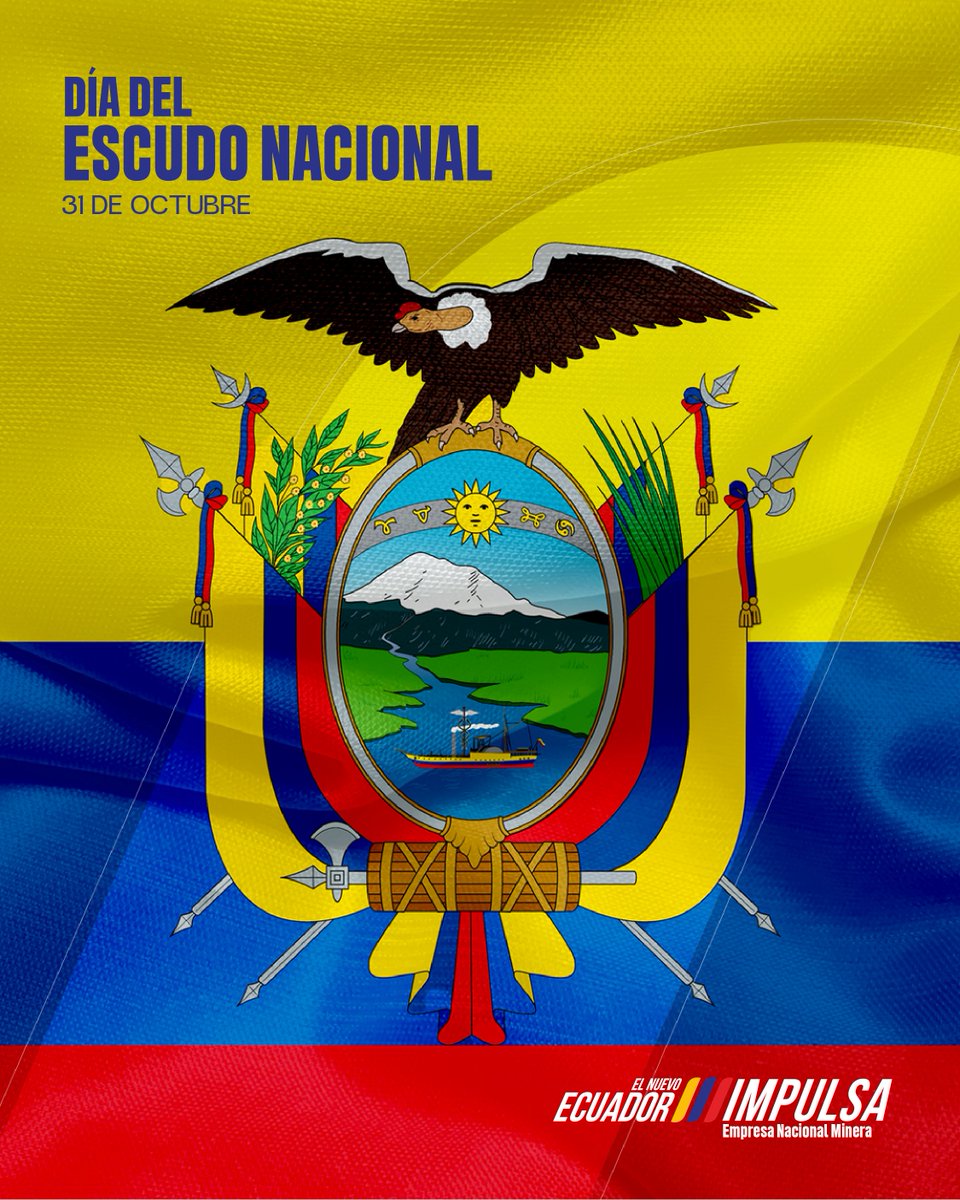 Hoy conmemoramos el #DíaDelEscudoNacional, símbolo de nuestra historia, identidad y unidad como nación. Cada elemento refleja los valores y la riqueza cultural de nuestro país.

Recordemos con orgullo lo que nos representa como ecuatorianos. 🇪🇨