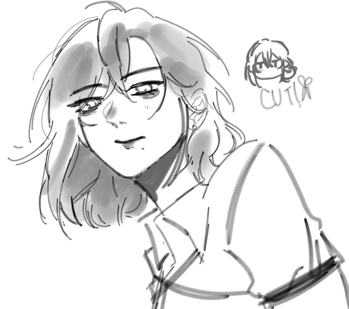 so i decide to cut my docsona hair idk why you look like masc lesbiantron 3000