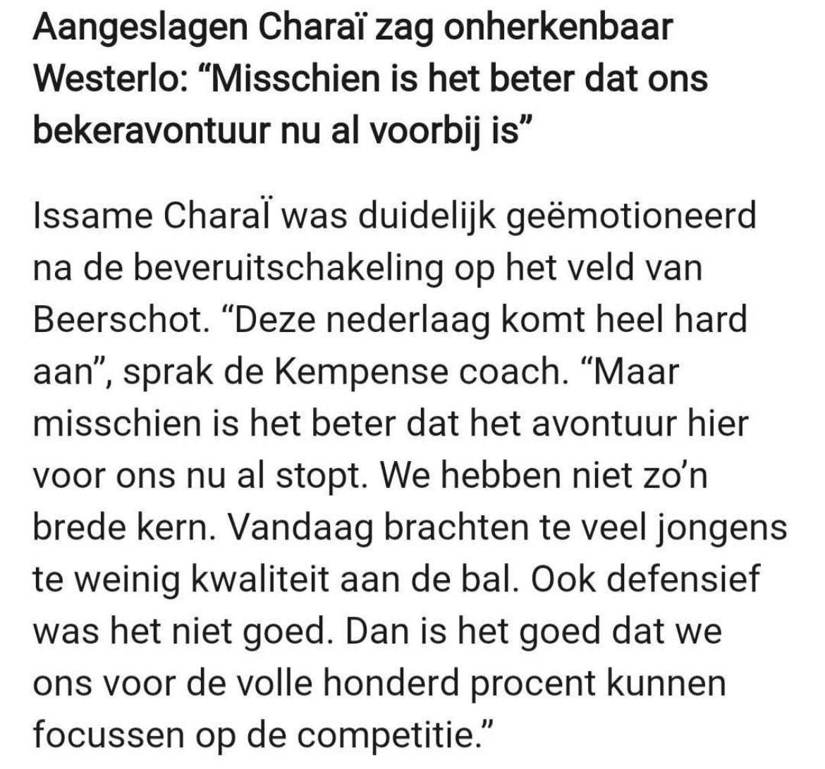 Hoe kan je nu zoiets zeggen als coach? 🤯