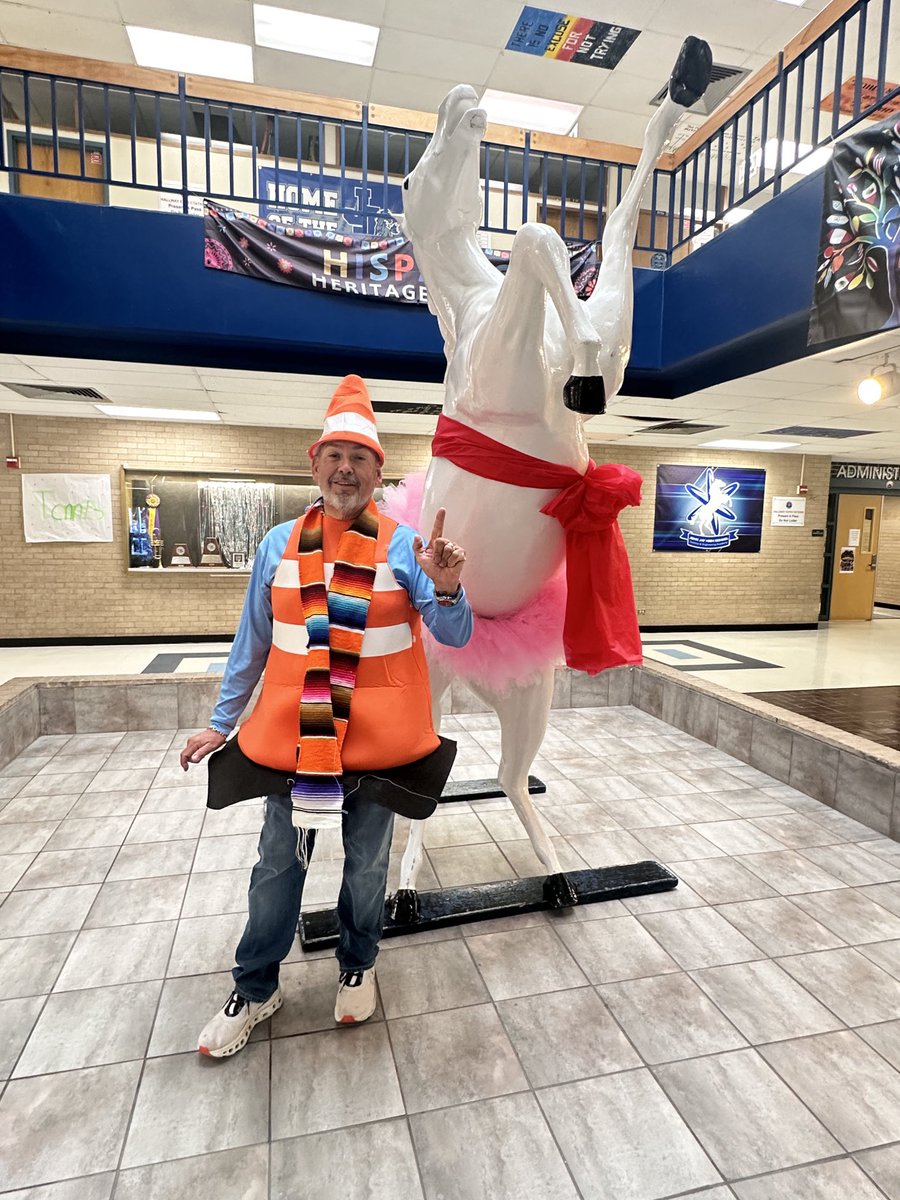 Happy Halloween to the Mustang Family. Football and spirit groups on the way to Mary Hall’s Red Ribbon Week Halloween event. ⁦<a href="/NISDJay/">John Jay High School</a>⁩ ⁦<a href="/NISDJaySEA/">John Jay SEA</a>⁩