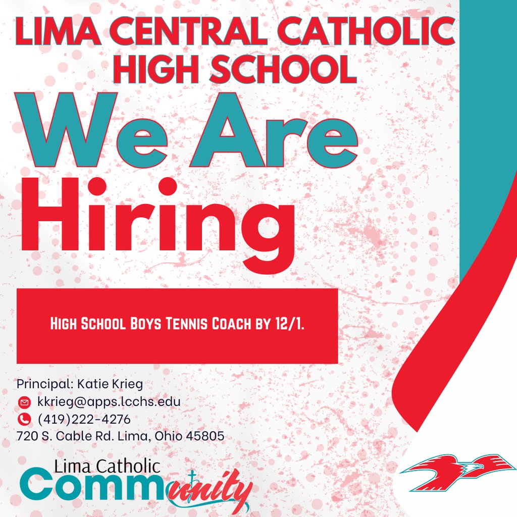 LCC has the following opening, click the link for the description, lcchs.edu/page/job-posti….