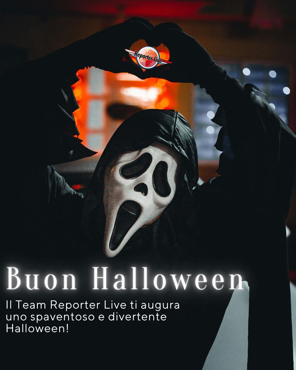 Reporter_Live's tweet image. Reporter Live ti augura uno spaventoso e divertente Halloween! 🎃