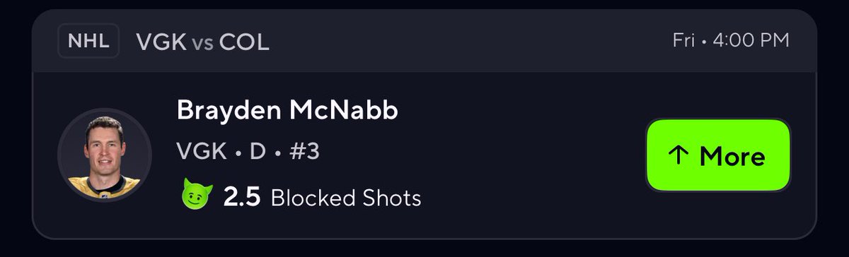 MrHockeybets22's tweet image. This prop today will be laddered up to 5. 
#Banesquad #Thetable