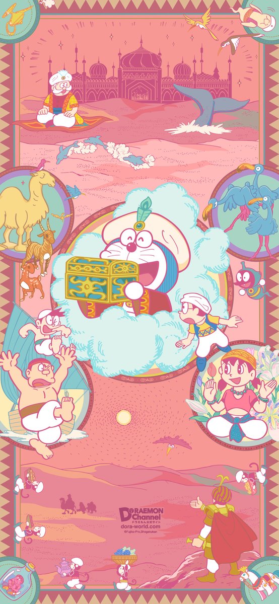 doraemonChannel's tweet photo. ／
11月の新作かべがみ配布中！
＼

今年は「映画ドラえもん」45周年✨
11月のかべがみは
『大長編ドラえもん のび太のドラビアンナイト』がテーマだよ🌙

カレンダー入りのかべがみはこちらから👇
https://t.co/tHblfda9HT https://t.co/2aetWqGFp2