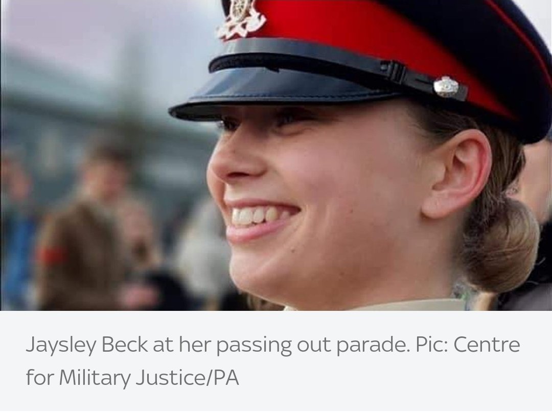 Subhash_LiveS's tweet image. Michael Webber, sentenced to 6 months jail by #BullfordCourtMartial Center in #Salisbury.
He assaulted 19 y o #JaysleyBeck, a #RoyalArtillery Gunner, at a Social event in July 2021.
She later committed Suicide.
Incidents of #SexualAbuse are common in Army &amp;amp; are surfacing up
