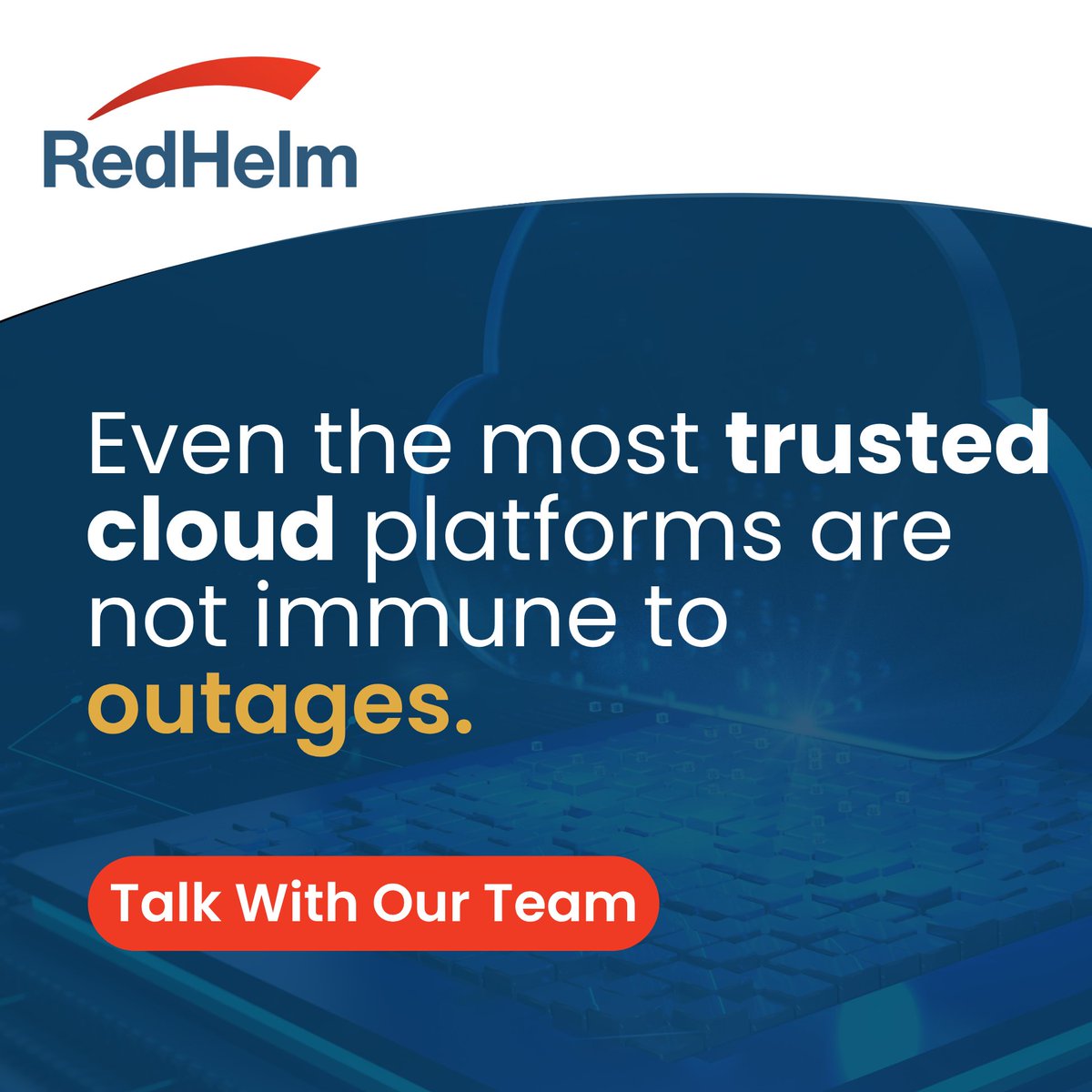 Even trusted cloud providers can fail. ⚠️True business continuity needs resilient systems &amp; multi-cloud strategies. Rethinking your recovery plan? Let’s get you ready: hubs.ly/Q03R5Qyj0