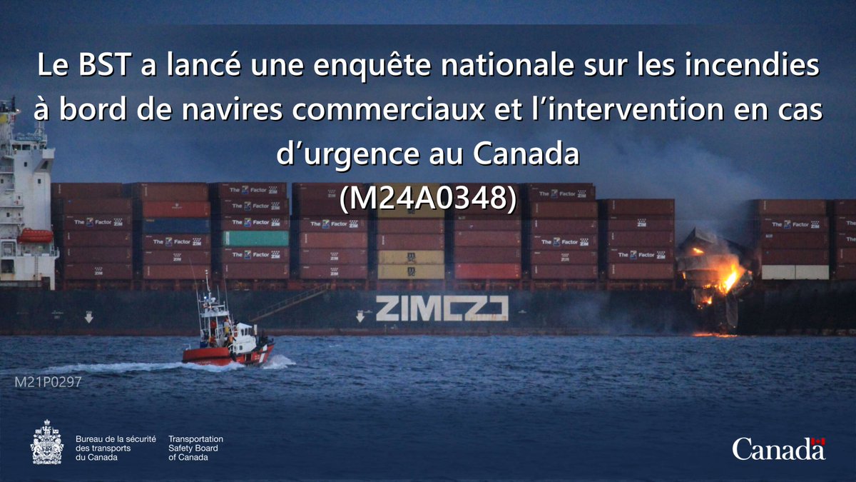 Les incendies à bord de navires comme ceux du ZIM Kingston (M21P0297) et du Holiday Island (M22A0258) montrent que la chance n’est pas la préparation aux urgences. #BSTMarine enquête sur les risques et défis liés aux urgences à bord (M24A0348) au pays : ow.ly/tPta50X0tLj