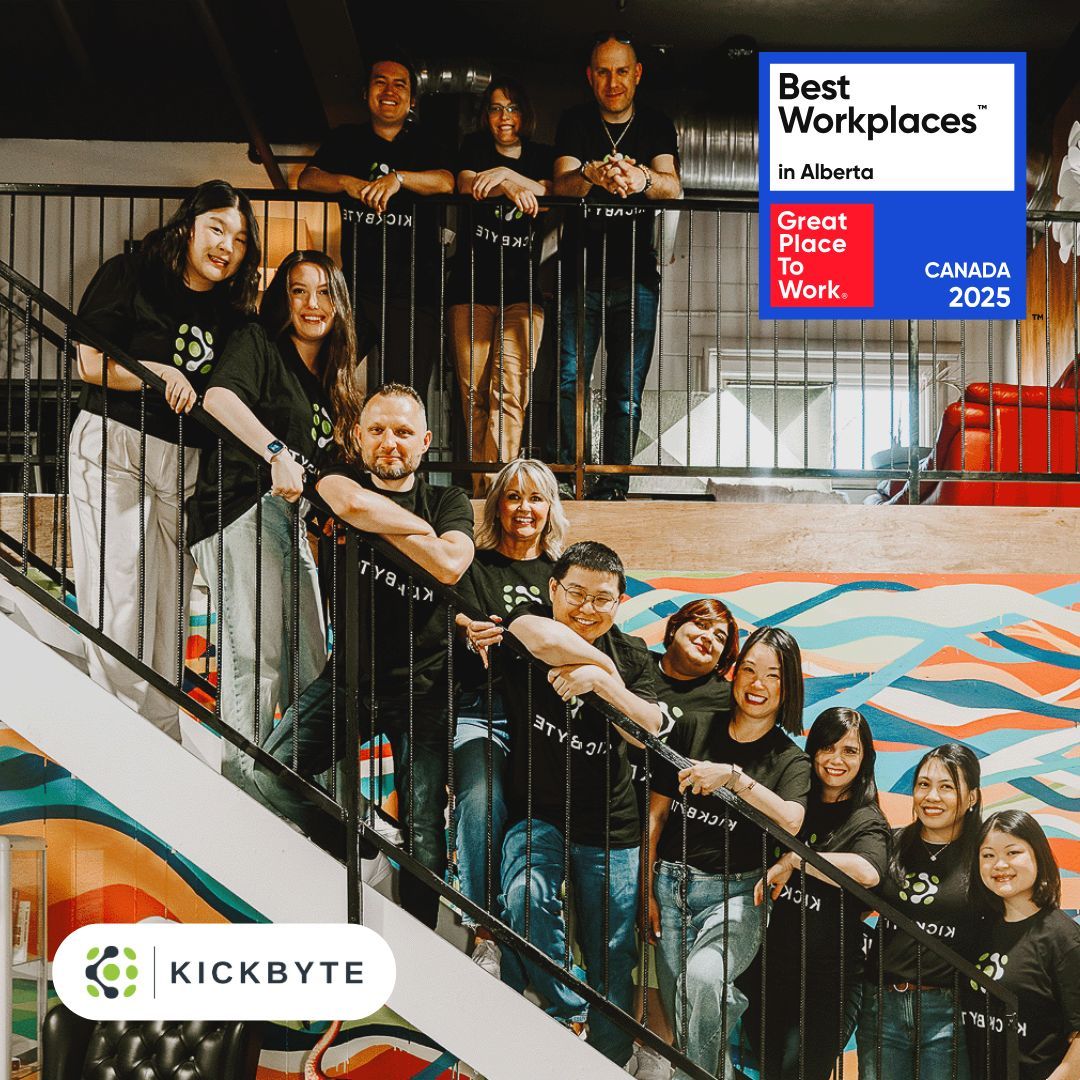 kickbytedigital's tweet image. Four years certified.
Now: one of Alberta’s Best Workplaces™ 2025.
Culture wins. Every. Time.
#KickbyteDigital #BestWorkplaces #GreatPlaceToWork