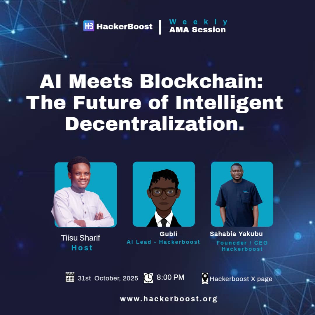 HackerBoostX's tweet image. Join us tonight for “AI Meets Blockchain: The Future of Intelligent Decentralization.”
Let’s discuss how these two powerful technologies are shaping the next era of Web3.
#Web3 #Blockchain #AI #AMA

Space link  x.com/i/spaces/1zqJV…

cc @Tiisu_Sharif @gublix @sahadevgh