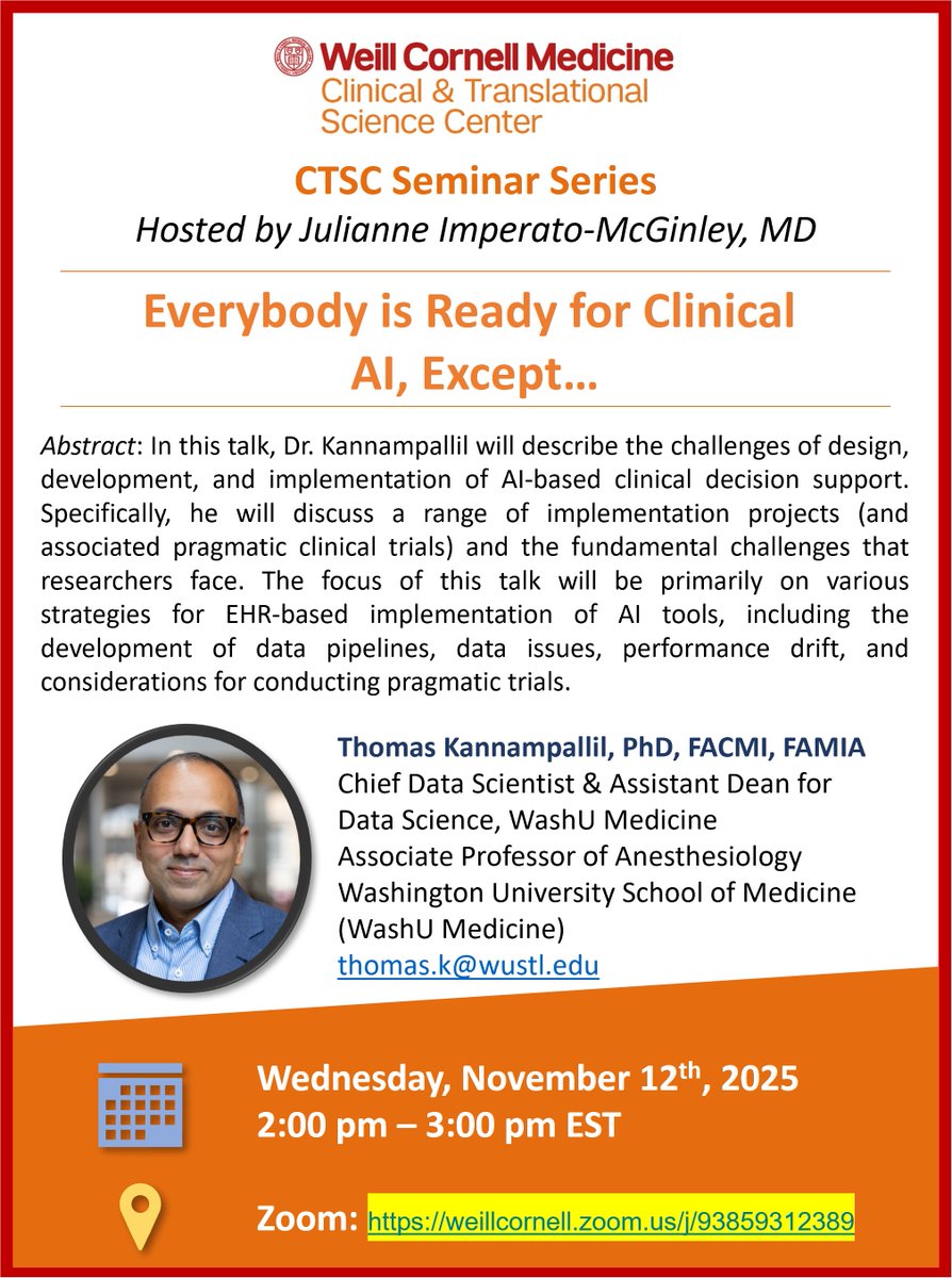 Weill Cornell CTSC tweet media