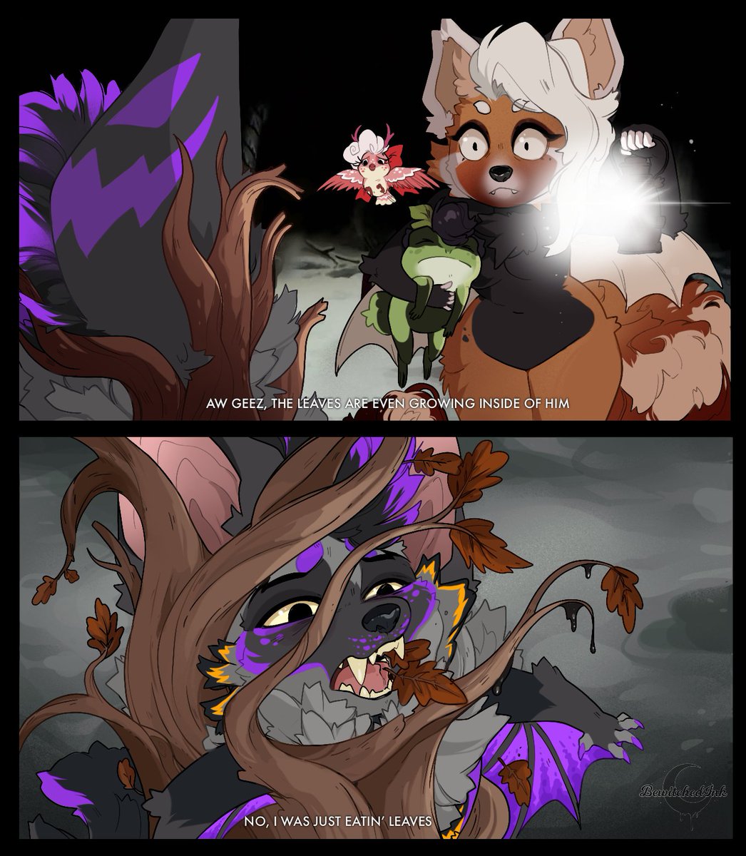 Already that time again. 🎃🎃Happy Halloween!!🎃🎃

Art by: <a href="/BewitchedInk/">☾ WITCH ☾</a> 
Feat: <a href="/Glitzy_Fox/">Glitzy Fox / GF Studios 🎀</a>, <a href="/hellocutecumber/">✨️Hellocutecumber🔜MFF✨️</a> and the artist herself!