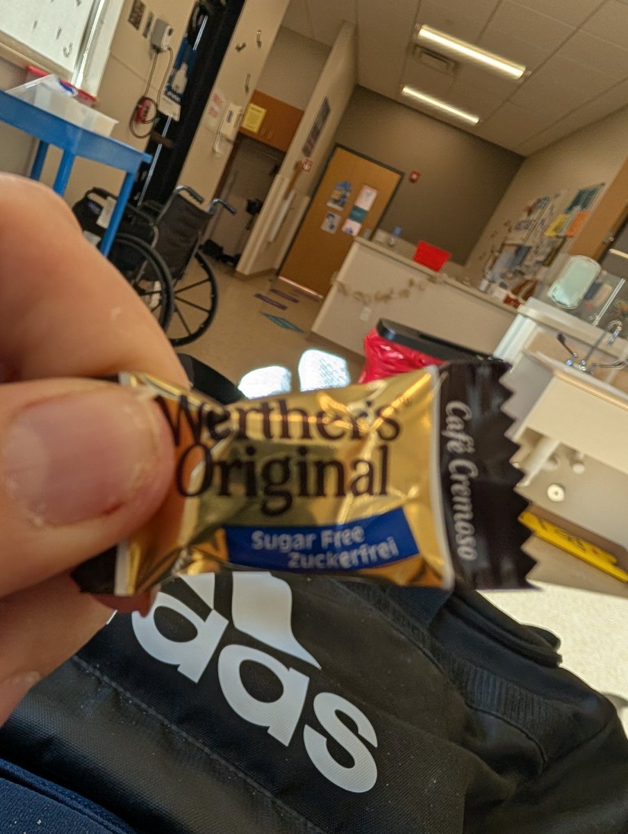 Score! Some sugar free Werther's Original at the dialysis center!!